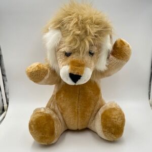Vintage Pick A Pet 17" Plush Lion Toy A & B Novelty 1982 Stuffed Animal